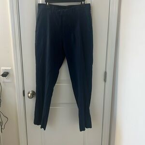 Navy blue linen pants